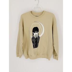 Wednesday Graphic Sweatshirt‎ Relaxed Fit XL Cotton Polyester Blend